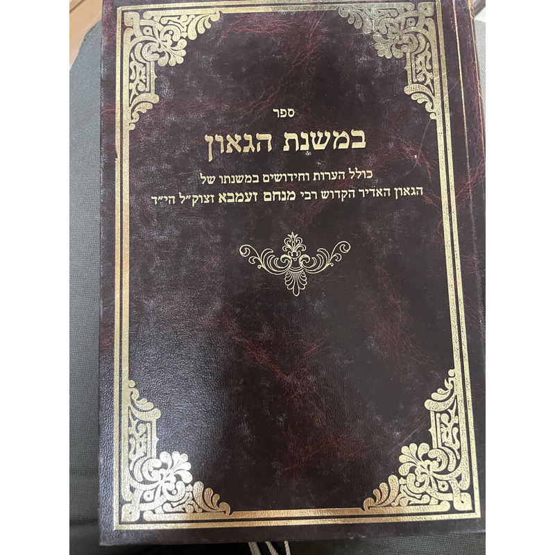 במשנת הגאון