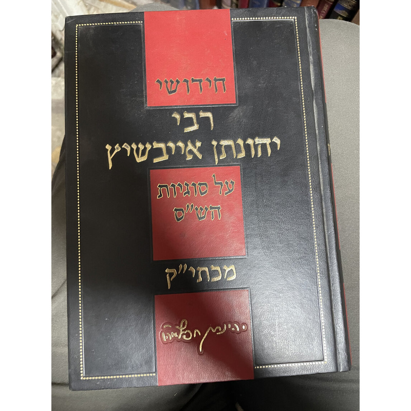 חידושי רבי יהונתן אייבשיץ על סוגיות הש&quot;ס