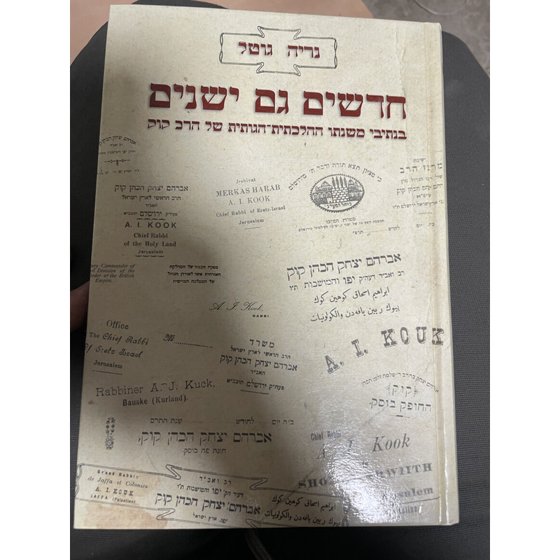 חדשים גם ישנים - בנתיבי משנתו של הרב קוק