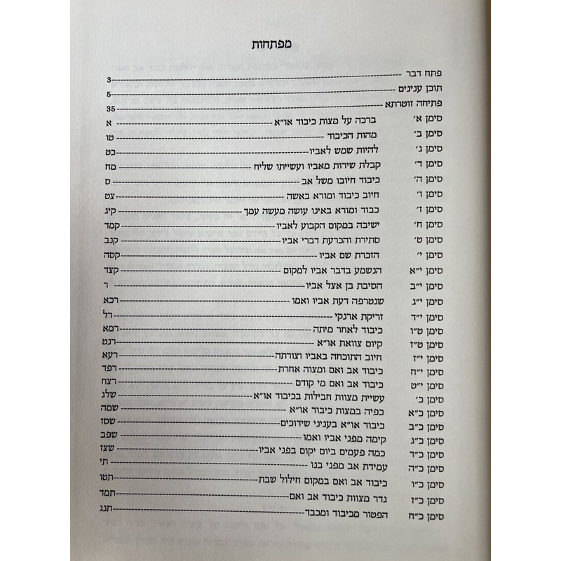עטרת שמואל - כיבוד אב ואם