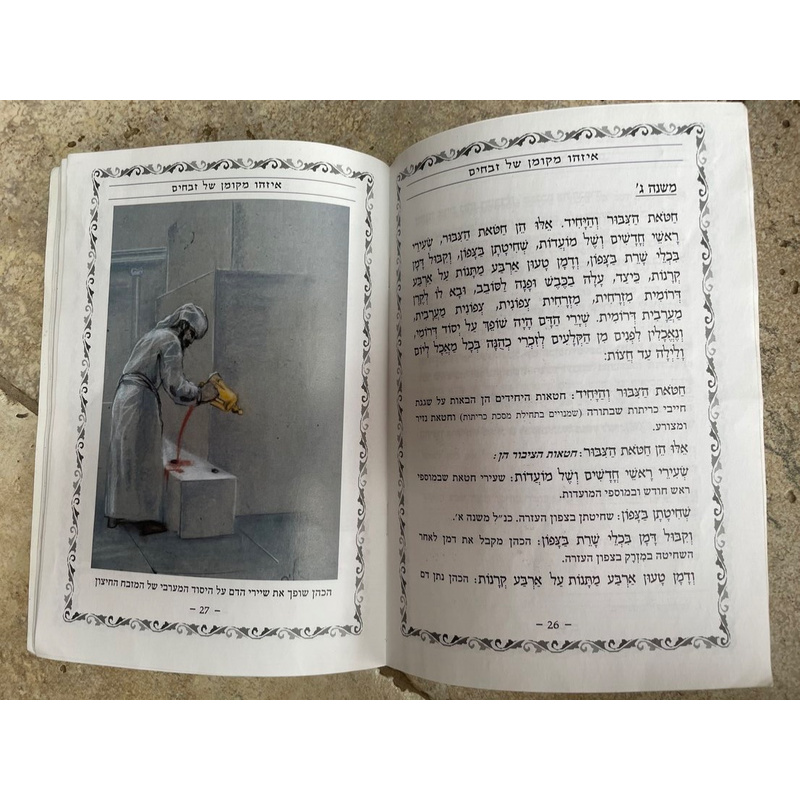 איזהו מקומן של זבחים הסבר בלווי ציורים